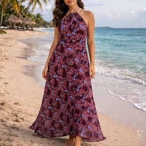 VINTAGE Floor-length floral maxi